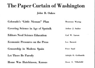 Fall 1958: The Paper Curtain of Washington