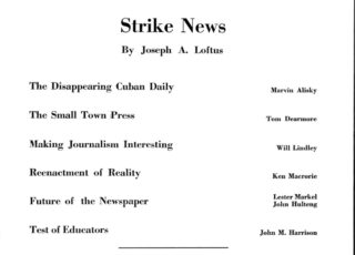 Spring 1961: Strike News