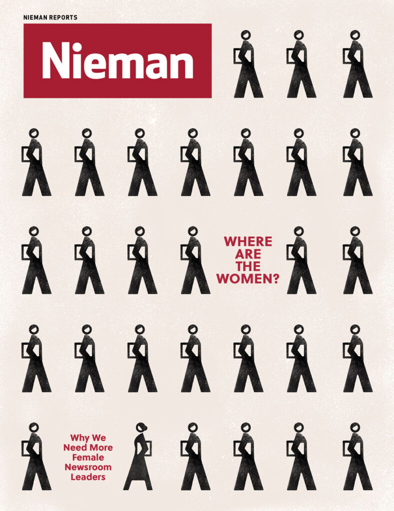 clip art of stick figure women walking on a beige magazine cover 