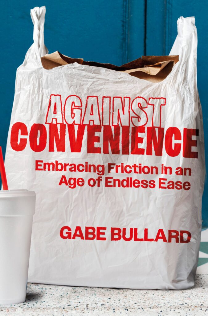 book cover, picture of a plastic bag with the book's title in red print