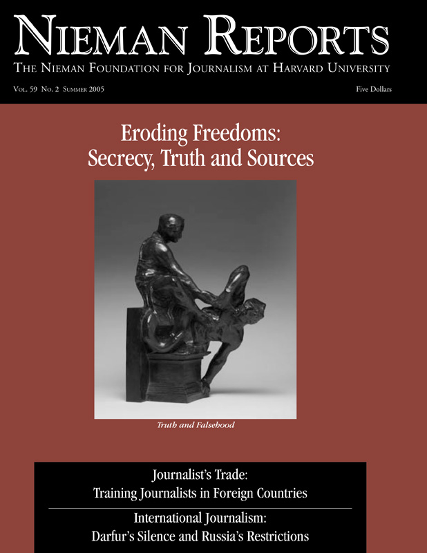 Eroding Freedoms: Secrecy, Truth and Sources