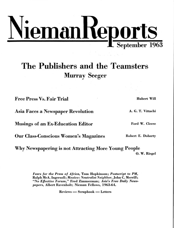 Cover for Fall 1963