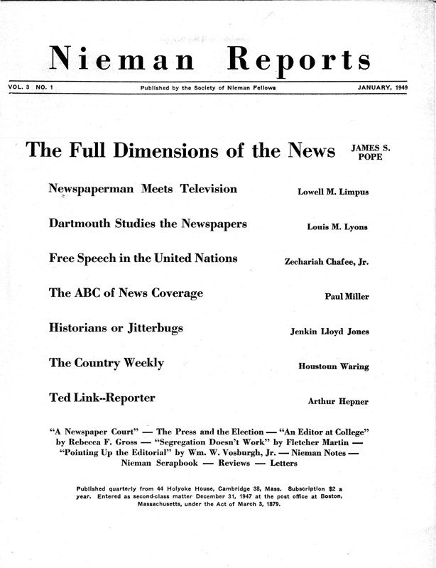 The Full Dimensions of the News