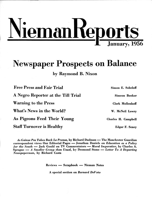 Cover for Spring 1956
