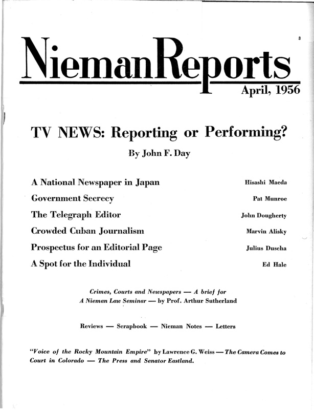 TV News: Reporting or Performing?