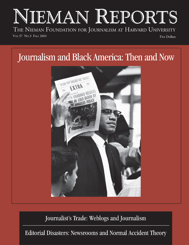 Journalism and Black America: Then and Now