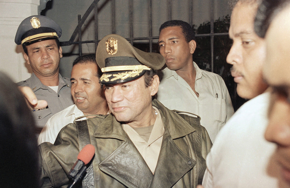 Panama General Manuel Antonio Noriega in 1988
