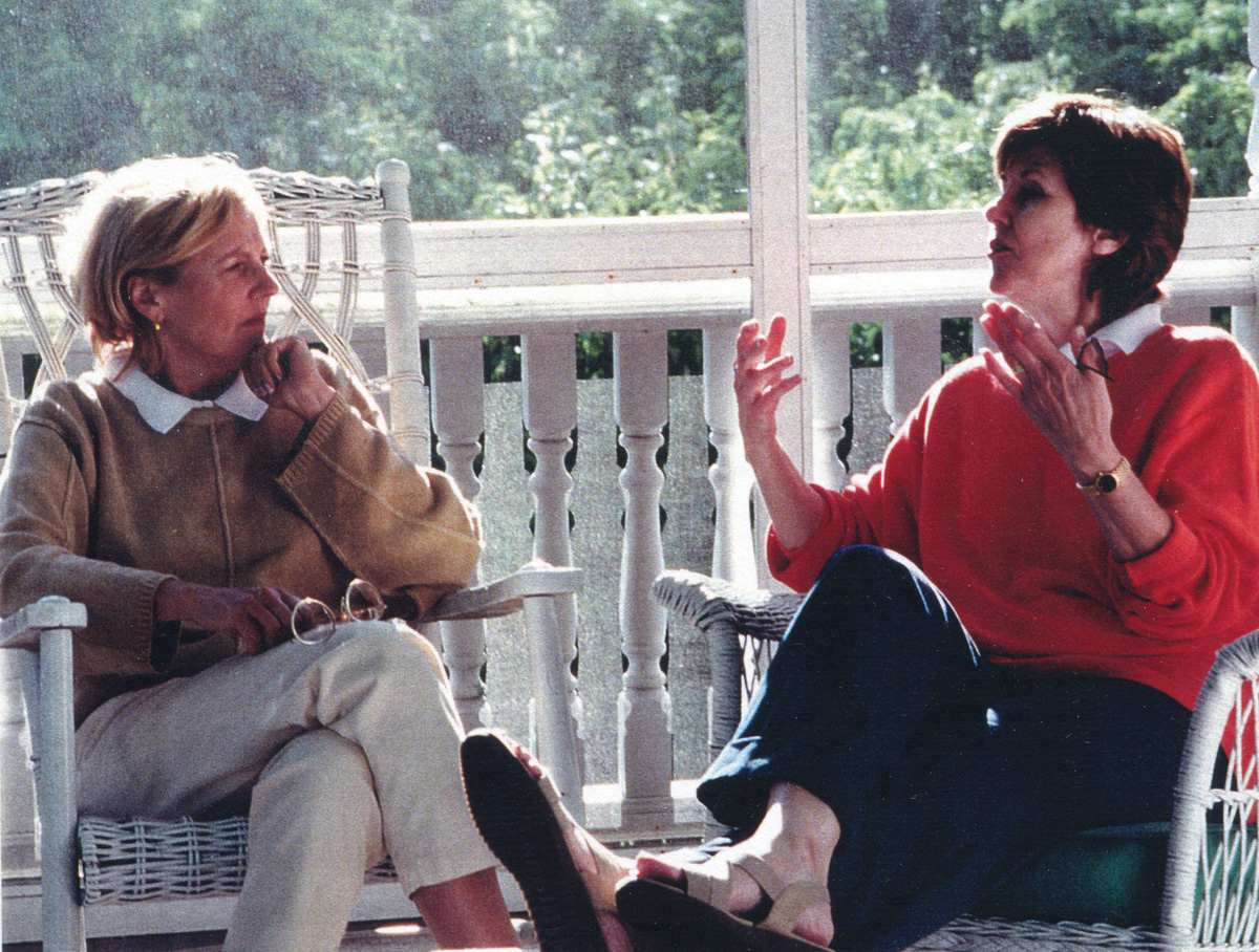 Ellen Goodman, left, with Patricia O’Brien