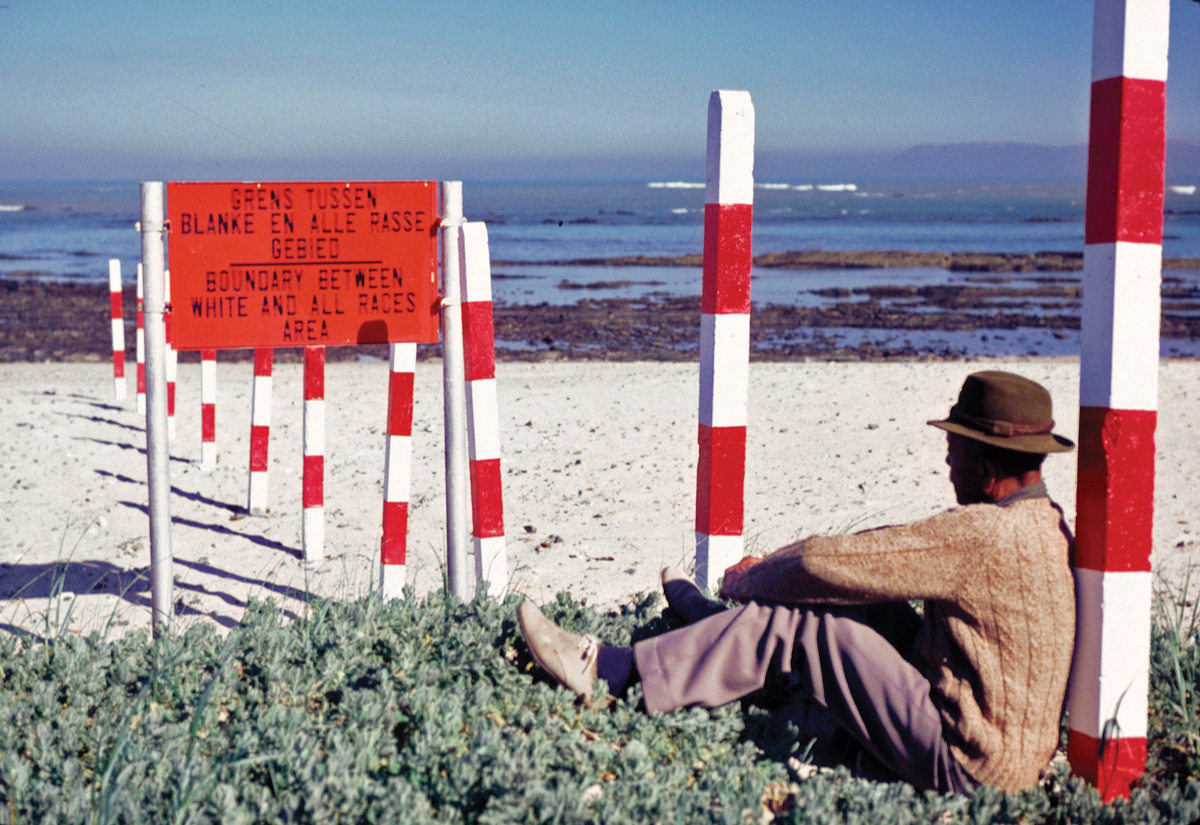 A beach near Cape Town, South Africa, in 1982