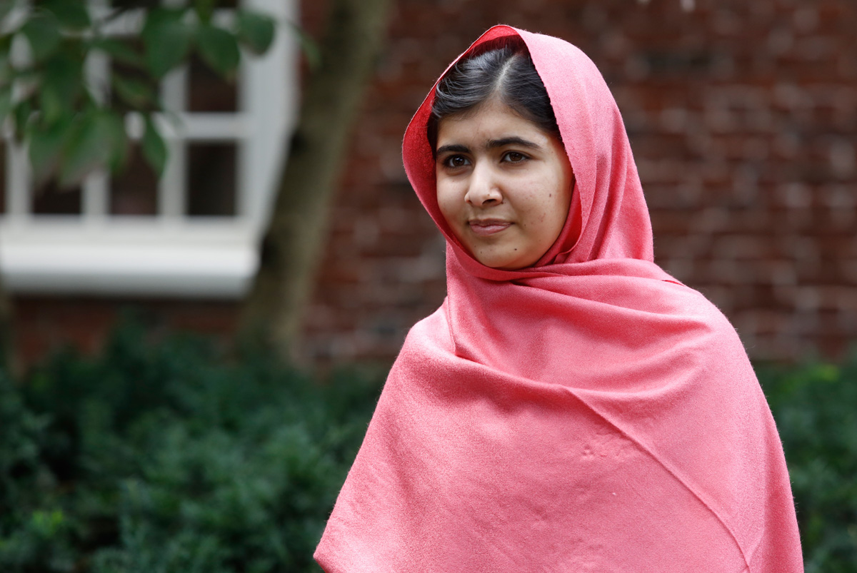 Malala Yousafzai, at Harvard last fall, survived a Taliban assassination attempt on her way home from school in 2012