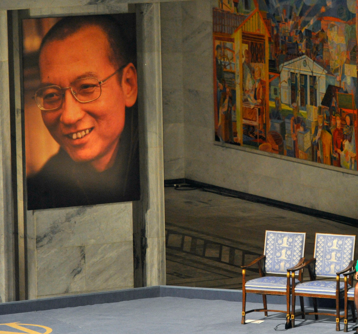 China is the only country in the world with a Nobel Peace Prize winner in prison. Liu Xiaobo, pictured above, missed the 2010 ceremony in Oslo, Norway