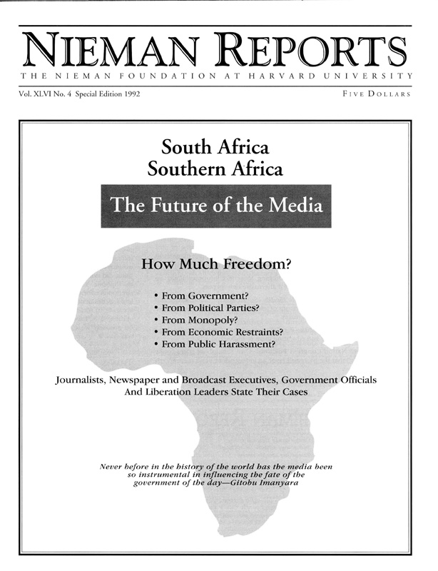 Cover for Special Issue 1992