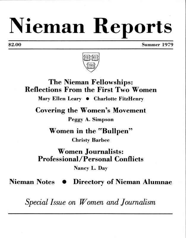 Special Issue on Women and Journalism