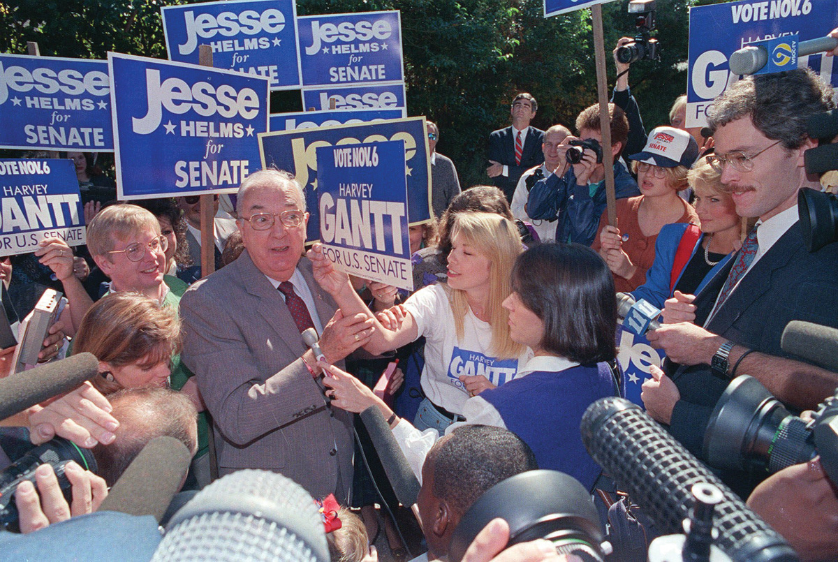 U.S. Senator Jesse Helms was a divisive force in North Carolina