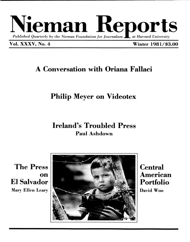 Cover for Winter 1981