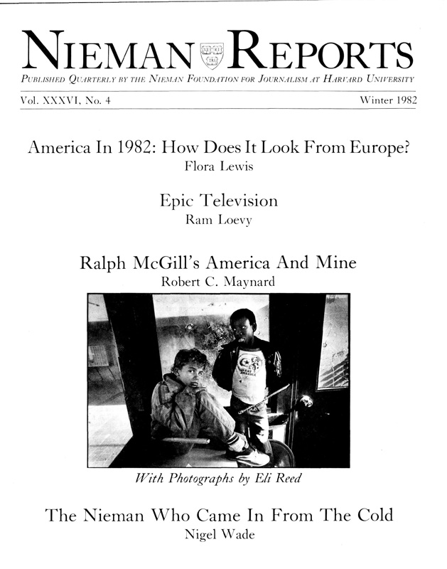 America In 1982: How Does It Look From Europe?