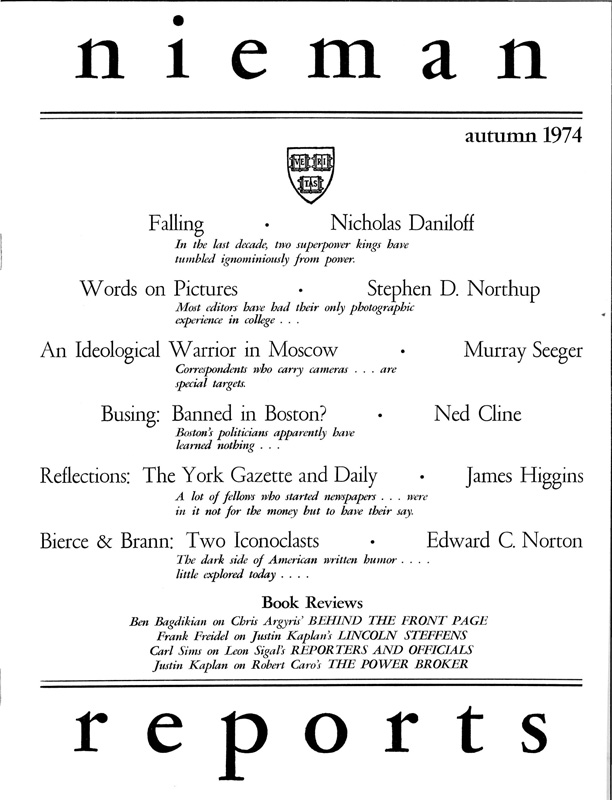 Cover for Fall 1974