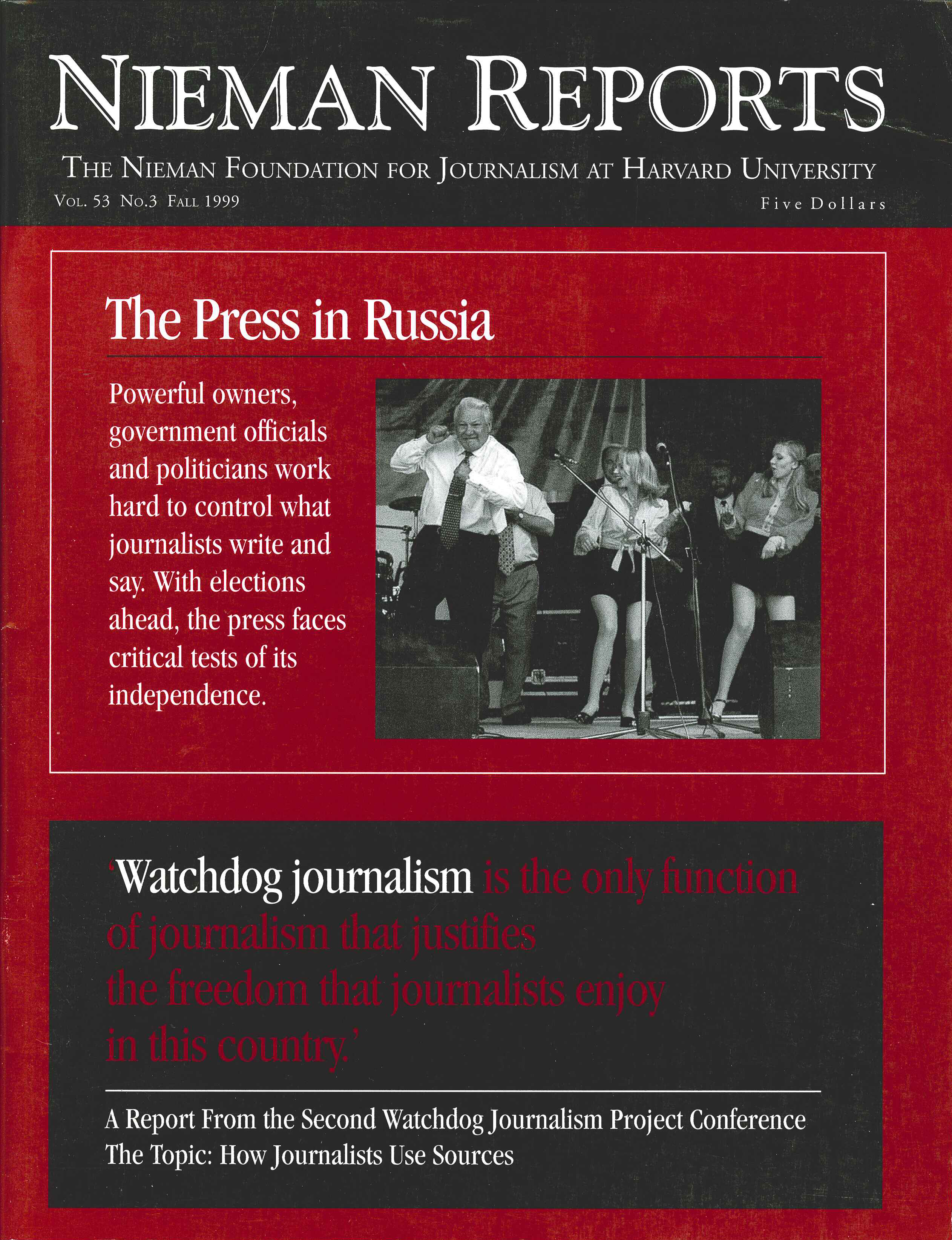 Cover for Fall 1999