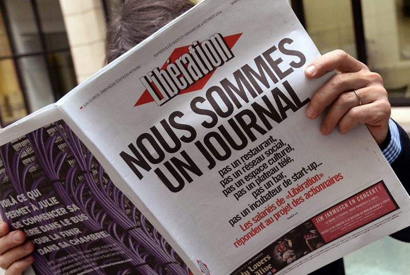 Libération journalists declared “We are a newspaper” after its board chair announced plans to open a cafe and create a social network