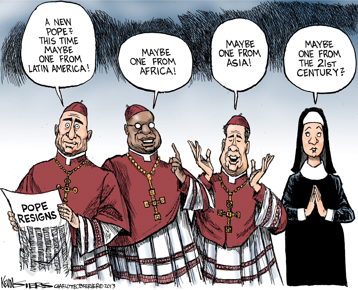 In 2013, when the pope stepped down, Kevin Siers of The Charlotte (N.C.) Observer mused on possible replacements
