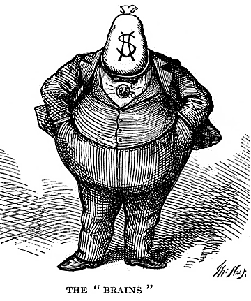 In 1871, Thomas Nast’s drawing of “Boss” Tweed fueled outrage over corruption