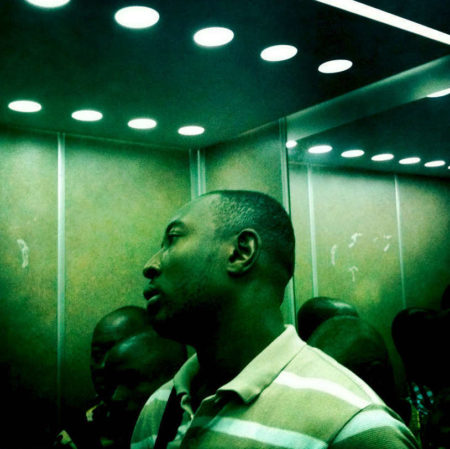 Peter DiCampo’s photo of a man in an elevator in the Ivory Coast city of Abidjan led him to reflect on the many stereotypical images
of Africa that are published