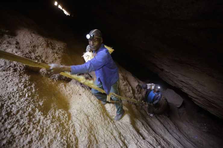 Two illegal “zama zama” miners enter an abandoned gold mine near Johannesburg, South Africa. Oxpeckers’ investigation into the failure of mining companies and the government to close and clean up mines is one of many ambitious projects by investigative journalism outfits burgeoning across the continent