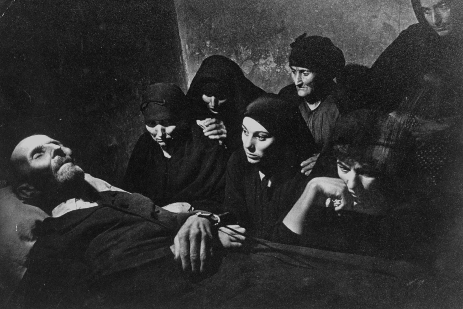 Women mourn the body of villager Juan Larra in a 1951 photograph from W. Eugene Smith’s photo essay “Visit to a Spanish Village”