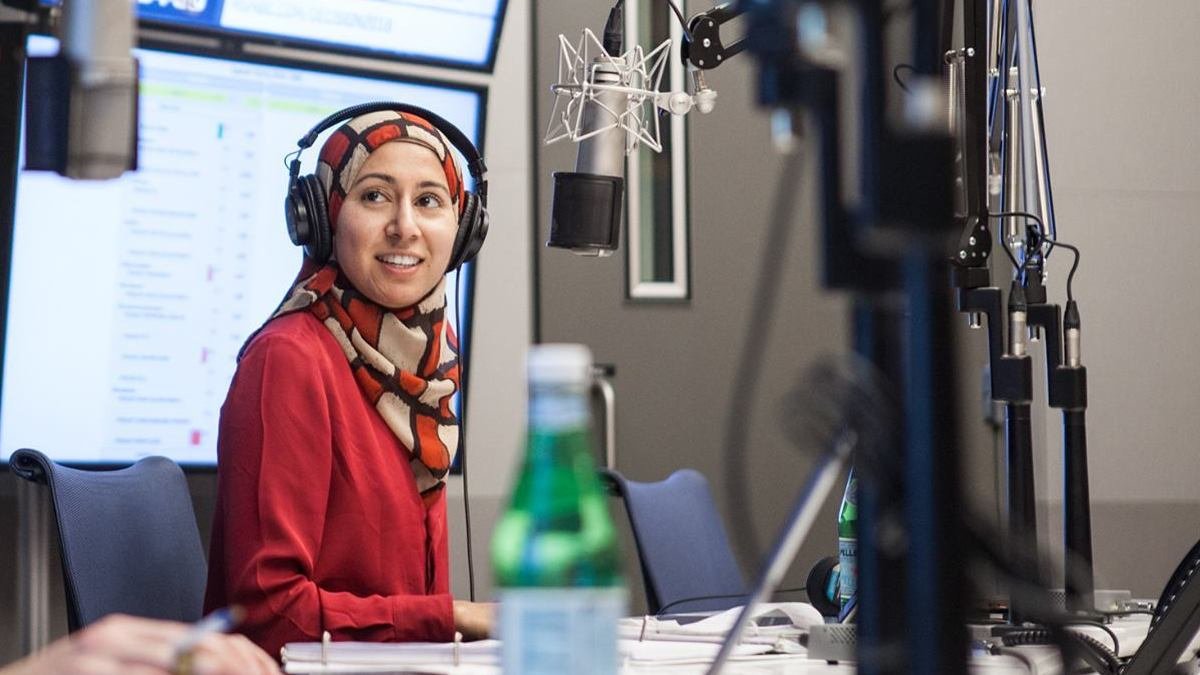 NPR reporter Asma Khalid, who covered demographics and the 2016 presidential campaign, during a live broadcast. In the run-up to the 2018 midterm elections, her beat has focused on the American voter