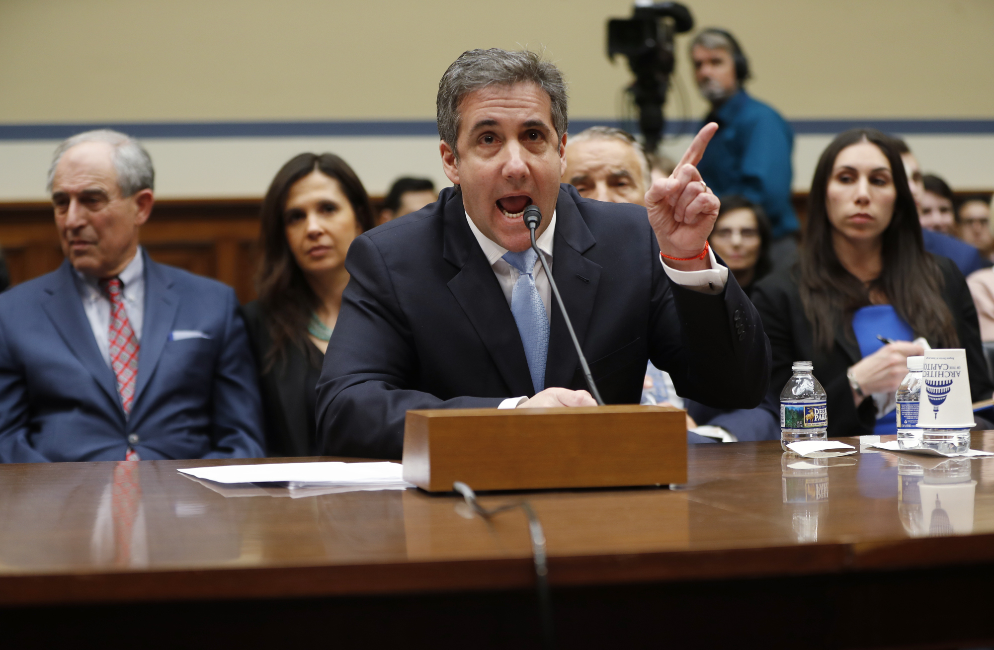 Michael Cohen, President Donald Trump's former personal lawyer, testifies before the House Oversight and Reform Committee on Capitol Hill in Washington, Feb. 27, 2019