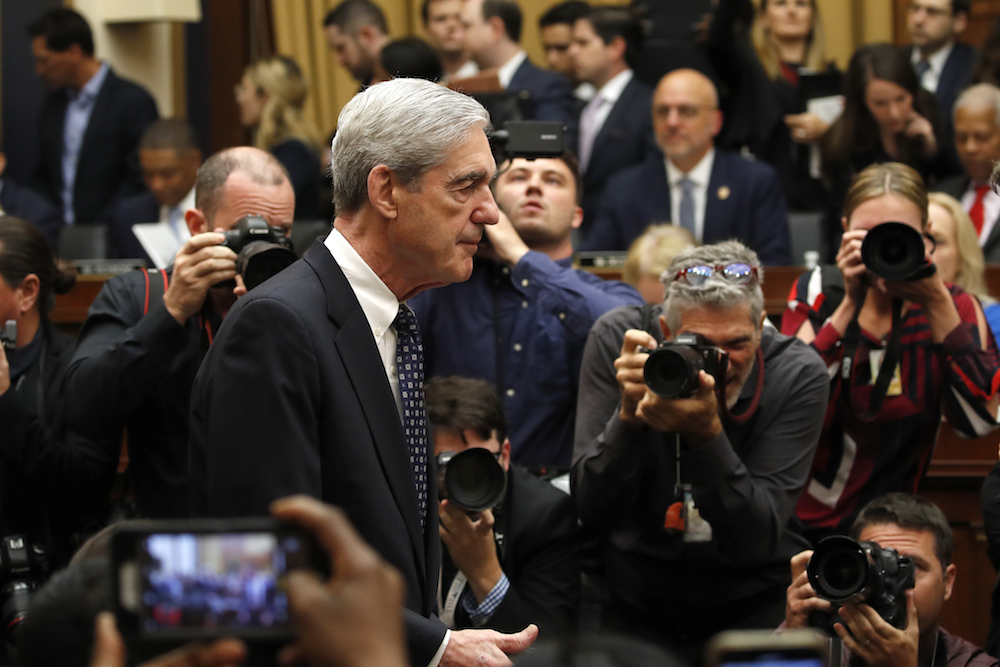 Former special counsel Robert Mueller arrives to testify before the House Judiciary Committee hearing on his report on Russian election interference, on Capitol Hill, Wednesday, July 24, 2019 in Washington