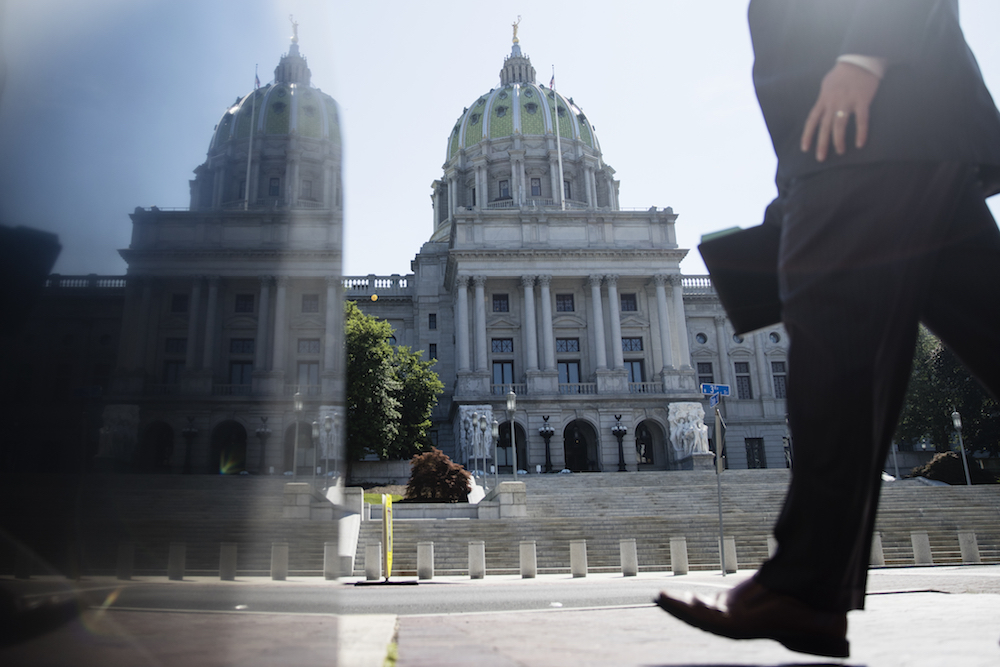 The Pennsylvania Capitol building in Harrisburg. Spotlight PA aims to fill a gap left by the decimation of statehouse reporting corps in the past decade