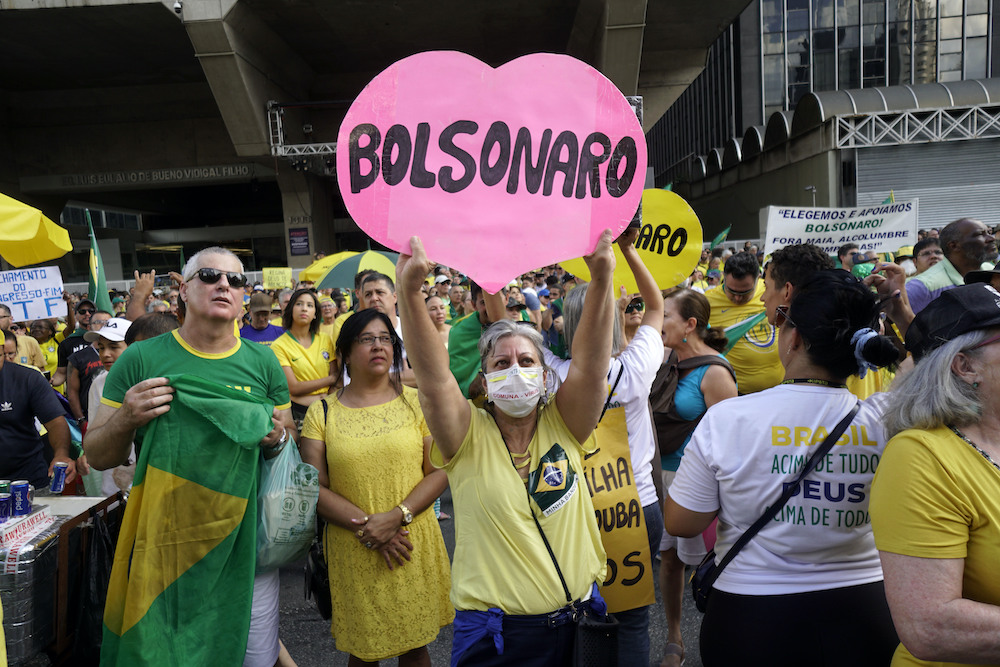 President Jair Bolsonaro supporters in Brazil