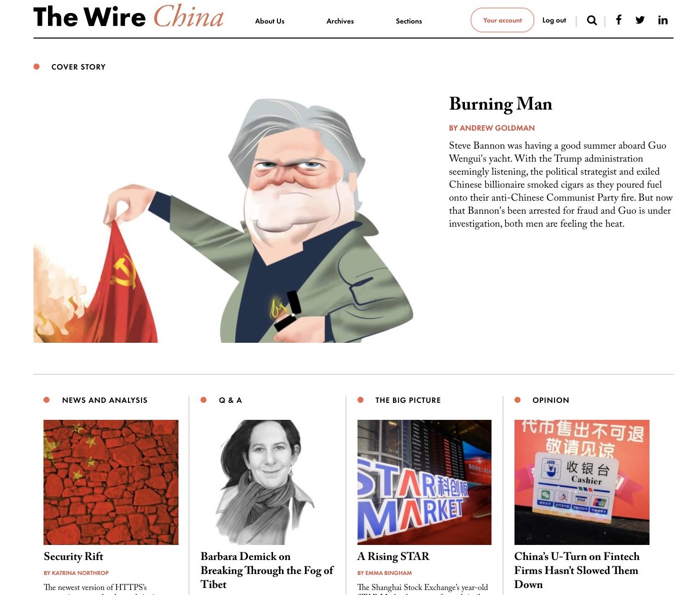 The Wire website