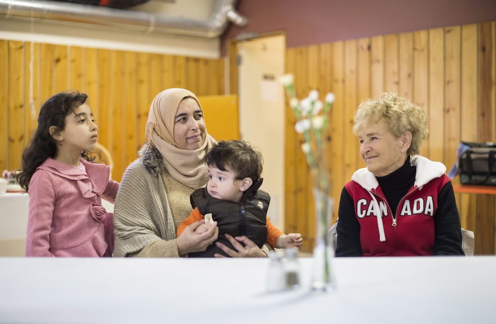 Syrian refugee family in Canada