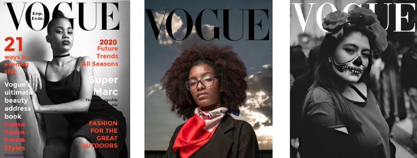 A few of the covers from the #VogueChallenge