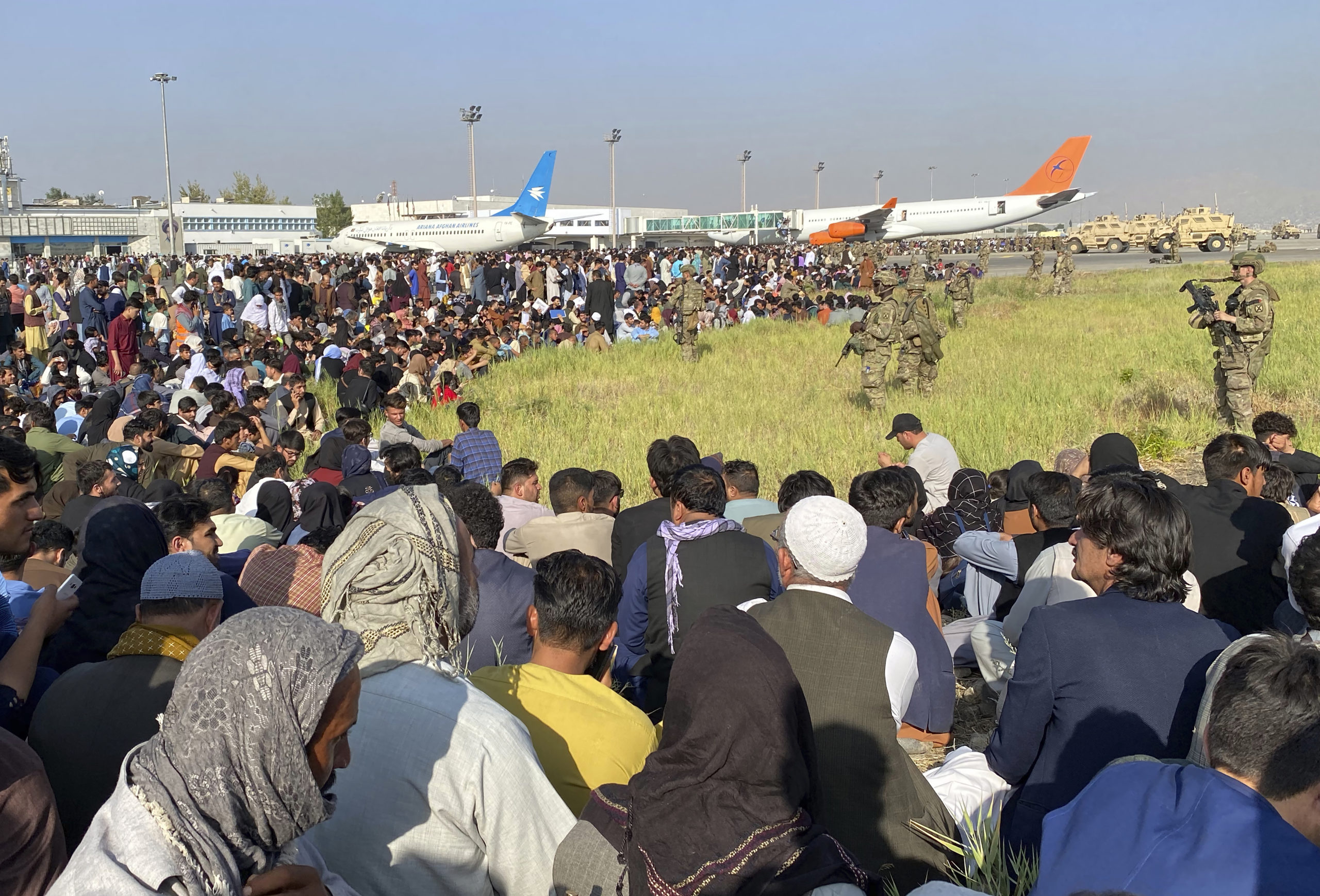 Thousands of Afghans trapped at airport