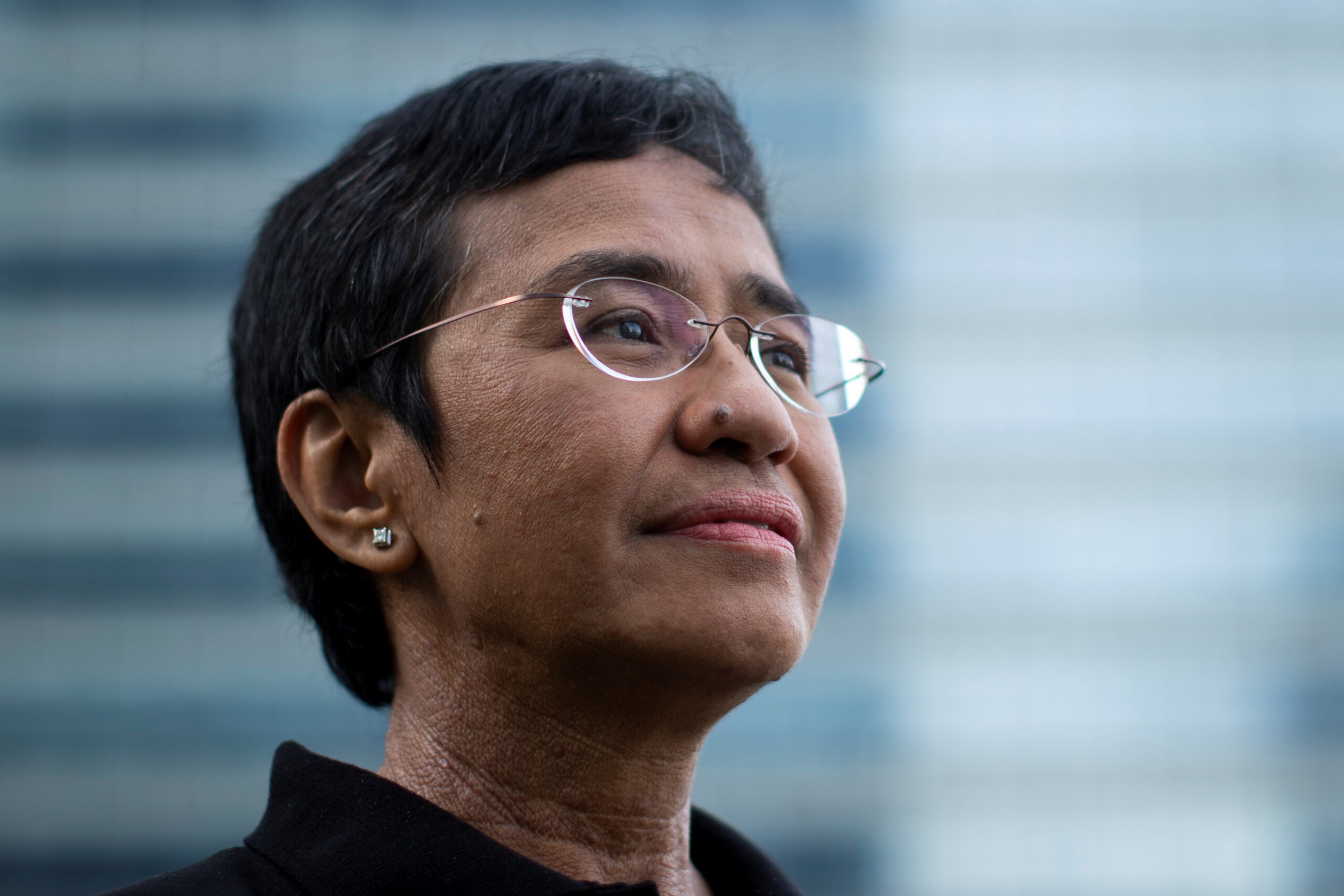 Filipino journalist and Rappler CEO Maria Ressa, one of 2021 Nobel Peace Prize winners, poses for a portrait in Taguig City, Metro Manila, Philippines, October 9, 2021. Ressa was a keynote speaker at Nieman Foundation's 85th Anniversary and Reunion.